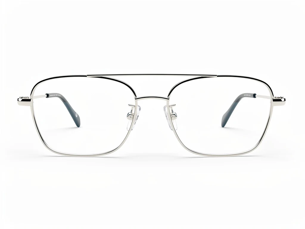 Aviador Rimless Plateado Negro