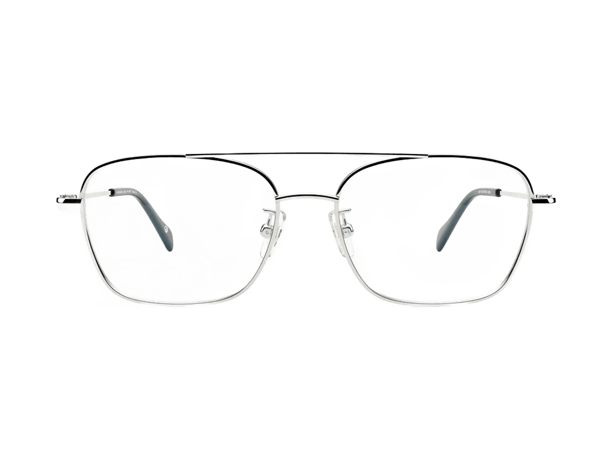 Aviador Rimless Plateado Negro